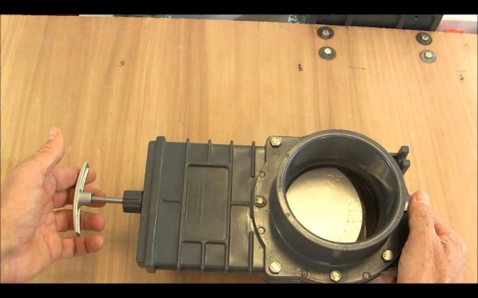 Pvc push pull slide or gate valve - YouTube