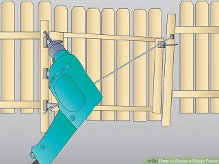 Image titled Repair a Picket Fence Step 1